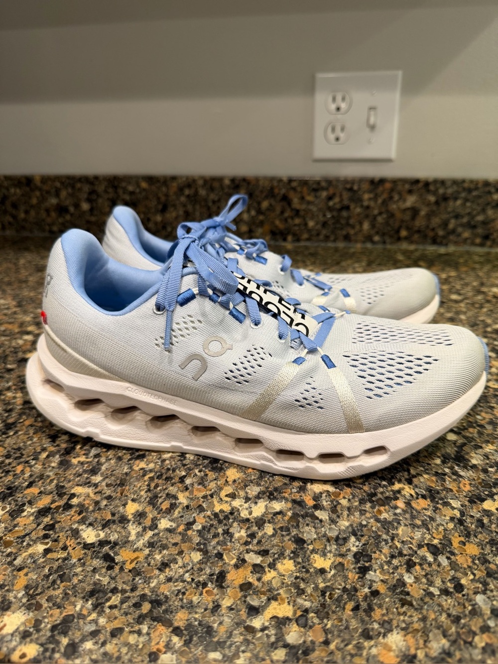 On Running Cloudswift Women's Running Shoes in Light Blue 9.5